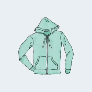 Sudadera con capucha y cremallera