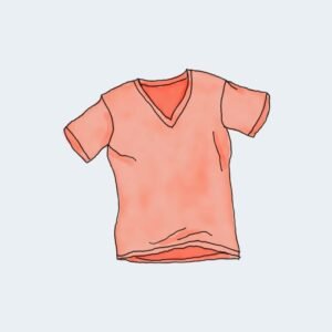 Camiseta con cuello en V